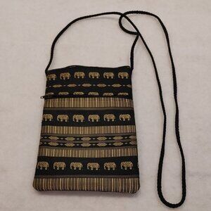 Vintage Elephant CrossBody Pouch